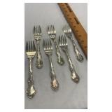 6 Gorham Strasbourg Sterling Silver Forks