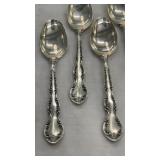 8 Small Gorham Strasbourg Sterling Silver Spoons