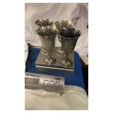 4 Gorham Sterling Silver Goblets  750 Grams