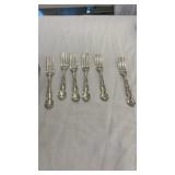 6 Gorham Strasbourg Sterling Silver Forks