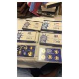 1999 2000 2003 2004 Mint Coin Proof Sets 4 Total