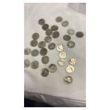 30 Silver 1944 Mercury Dimes Coins