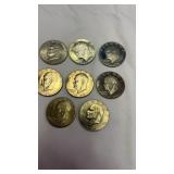 8 Bicentennial 1976 One Dollar Coins