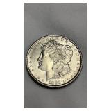 1881 Morgan Silver Dollar Coin "No Mint Mark"