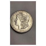 1880 Morgan Silver Dollar Coin  "No Mint Mart"