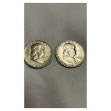 1948 & 1949 Silver Half Dollar 50 Cent Coins