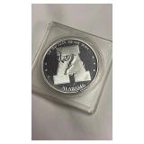 One Troy Ounce .999 Fine Silver Alabama Football