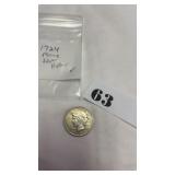 1924 Silver Peace Dollar Coin
