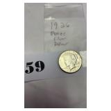 1926 Silver Peace Dollar Coin