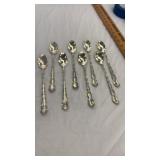 8 Gorham Strasbourg  Sterling Silver Long Spoons