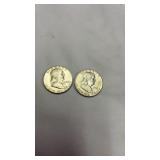 2 Half Dollar 1963 Silver Coins