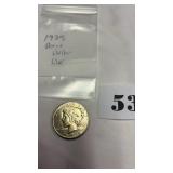 1935 Silver Peace Dollar Coin