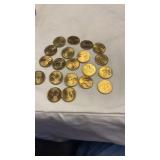 20 One Dollar Sacagawea Coins All Dated 2000