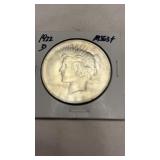 1922 "D" Silver Peace Dollar Coin