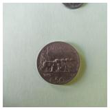 1921 Kingdom of Italy 50 Centesimi coin