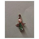 Angel Necklace Charm Marked 925