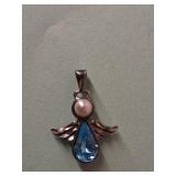 Angel Necklace Charm Marked 925