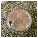 American Mint Madonna And Child 24k Layered