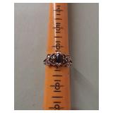 Fashion Ring Size 6 1/2 Marked 925