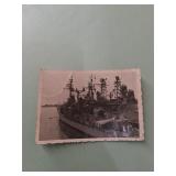 WWII German Old Black and White Photo of a Ship
