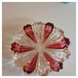 Vintage Ruby Flash Ashtray