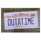 Out A Time California License Plate Decor