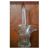 Vintage Duncan & Miller Glass Co. glass basket