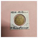 1937 A Ten Reichspfennig