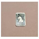 One Gram .999 Silver Bar