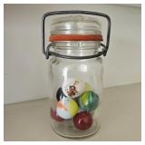 Small Jar of Shooter Marbles Bullwinkle