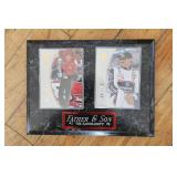 NASCAR plaque Dale Earnhardt Sr. and Jr Cards