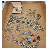 Vintage Rhinestone Fashion Jewelry Lot