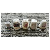 Five Vintage Thimbles