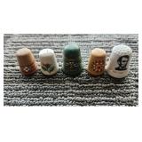 Five Vintage Thimbles