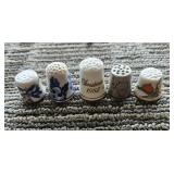 Five Vintage Thimbles