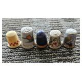 Five Vintage Thimbles