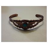 Southwestern-style copper cuff bracelet