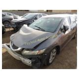 2013 Honda Civic 19XFB2F54DE094996 Gray