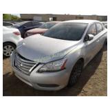 2013 Nissan Sentra 3N1AB7AP1DL613114 Silver
