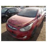 2012 Hyundai Accent KMHCU5AE2CU051145 Red