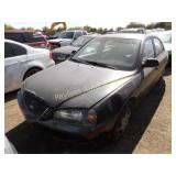 2006 Hyundai Elantra KMHDN46D86U198974 Black