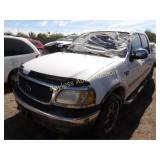 2002 Ford F-150 NO MOTOR AZ281569 White