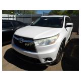 2014 Toyota Highlander 5TDJKRFH8ES024986 White
