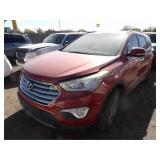 2014 Hyundai Santa Fe KM8SN4HFXEU059305 Red