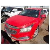 2015 Chevrolet Cruze 1G1PC5SB7F7157860 Red