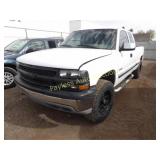 2001 Chevrolet Silverado 1GCEK19T51E105561 White