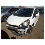2013 Honda Fit JHMGE8H5XDC071093 White