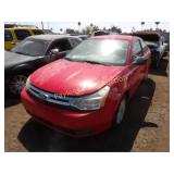 2008 Ford Focus 1FAHP33N08W139132 Red