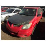 2004 Pontiac Vibe 5Y2SN64L74Z427677 Red