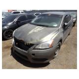 2015 Nissan Sentra 3N1AB7AP0FL633051 Gray